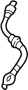 Image of Brake Hydraulic Hose image for your 2002 Mazda Protege 2.0L M/T ES Sedan 