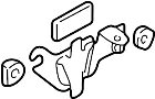 Image of Power Steering Pump Reservoir Bracket image for your 1992 Mazda 323