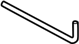 View Windshield Washer Hose (Upper) Full-Sized Product Image