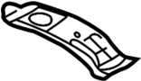 Image of Plate bracket. (Right). Part included in cluster. image for your 2000 Mazda Protege   