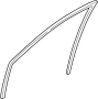 Image of Window Channel image for your 2001 Mazda Protege  LX Sedan 