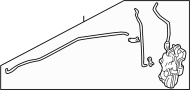 Image of Lock. Door. (Right). Incl.Latch. Mechanism to. image for your 2023 Mazda CX-5  2.5 Turbo Sport Utility 