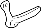 Image of Interior Door Pull Handle (Front) image for your 2001 Mazda Protege  DX Sedan 