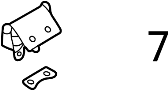 Image of Liftgate Hinge Gasket image for your Mazda