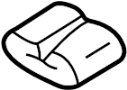 Image of GASKET, RADIATOR. Trim panel gasket.  Included with: Trim. image for your 2008 Mazda Mazda 5