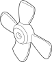 View Engine Cooling Fan Blade Full-Sized Product Image 1 of 6