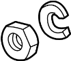View Alternator Pulley Nut Full-Sized Product Image