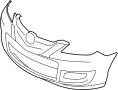 Image of Bumper Cover (Front, Upper) image for your 2005 Mazda 3 2.3L A/T S Sedan 