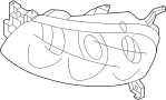 Image of Headlight (Left) image for your 2011 Mazda CX-7   