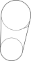 Image of Accessory Drive Belt image for your 2007 Mazda 3 2.3L M/T S Hatchback 