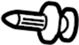 View Fastener. Clip. (Rear) Full-Sized Product Image