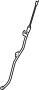 Image of Engine Oil Dipstick Tube (Left) image for your 1993 Mazda B2200  LE-5 Extended Cab Pickup Fleetside 