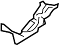 Image of BRACKET, WI. Mount bracket. Included with: Cowl. image for your 2005 Mazda 3   