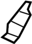 Image of BRACKET, WI. Mount bracket. Included with: Cowl. image for your 2010 Mazda 5   