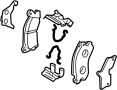 View Disc Brake Pad Set (Right, Rear) Full-Sized Product Image