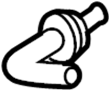 Image of Hose. Connector. Washer. Joint. Liftgate Washer Hose. image for your 2023 Mazda 3   