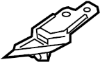 Image of Headlight Bracket (Right, Lower) image for your 2013 Mazda 3   