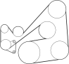 View Serpentine Belt Full-Sized Product Image