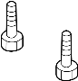 Image of Bolt. (Upper). A threaded rod with a. image for your 2014 Mazda CX-5 2.0L SKYACTIV M/T FWD Sport Sport Utility 