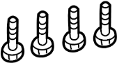Image of Exhaust Heat Shield Bolt image for your 2016 Mazda 3 i Grand Touring Sedan