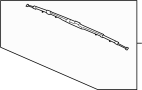 View Windshield Wiper Blade (Front) Full-Sized Product Image