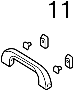View Interior Grab Bar Cap (Front, Rear) Full-Sized Product Image