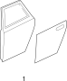 Image of Door Outer Panel (Rear) image for your 1999 Mazda B3000   
