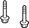 Image of Suspension Crossmember Bolt (Lower) image for your 1998 Mazda Protege  DX Sedan 