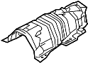 View Floor Pan Heat Shield (Front) Full-Sized Product Image