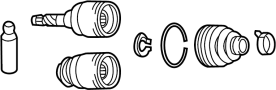 Image of CV Joint Kit (Left) image for your 2007 Mazda B3000   