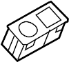 View 12 Volt Accessory Power Outlet Housing Full-Sized Product Image 1 of 2