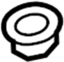 View Nut. Insulator. Shield. (Front, Rear, Upper, Lower) Full-Sized Product Image