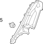 View Trim. Clip. Fastener. Quarter. Panel. (Rear, Upper, Lower) Full-Sized Product Image