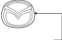 Image of Deck Lid Emblem (Front) image for your 2023 Mazda CX-5  2.5 S Carbon Edition Sport Utility 