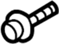 Image of License Plate Bracket Bolt image for your 2006 Mazda MPV  ES Mini Passenger Van 