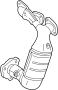 Image of Catalytic Converter with Integrated Exhaust Manifold. A catalytic converter. image for your 2011 Mazda Miata