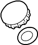 Image of Brake Master Cylinder Reservoir Cap (Rear) image for your 1987 Mazda RX-7  Turbo Coupe 