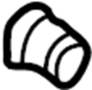 Image of Window Crank Handle Cover image for your 2000 Mazda MPV   