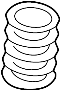Image of Coil Spring (Rear) image for your 2004 Mazda MPV  ES Mini Passenger Van 