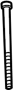Image of Bolt. Rail. (Rear). A threaded rod with a. image for your 2010 Mazda CX-7   