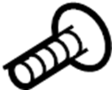 Image of Bolt. Door. Lock. Latch. Screw. Sliding. (Upper). A threaded rod with a. image for your 2022 Mazda CX-9