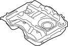 Image of Fuel Tank image for your 2010 Mazda 5 2.3L A/T Sport Mini Passenger Van 