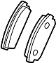 View Disc Brake Pad Set (Right, Rear) Full-Sized Product Image