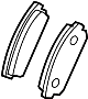 View Disc Brake Pad Set (Right, Rear) Full-Sized Product Image