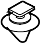 View Clip. Molding. (Rear, Upper, Lower) Full-Sized Product Image