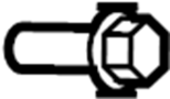 View Liftgate Lift Support Bolt (Upper) Full-Sized Product Image