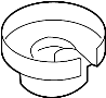 View Antenna. Plate. Nut.  Full-Sized Product Image
