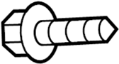 Image of Screw. (Lower). A Screw that is used to. image for your 2009 Mazda CX-9