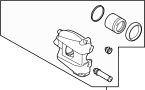 Image of Disc Brake Caliper (Left) image for your 2020 Mazda CX-30   