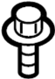 Image of Bolt.  A bolt used to attach. image for your 2011 Mazda CX-9